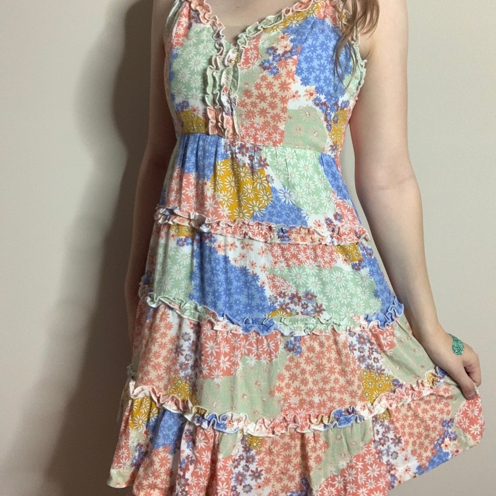 Patchwork Forever 21 Sundress